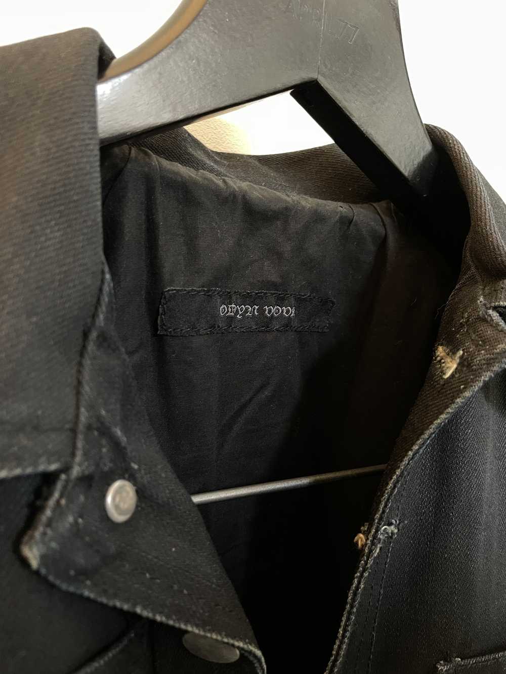 Odyn Vovk Odyn Vovk Leather Sleeve Waxed Denim Ja… - image 5