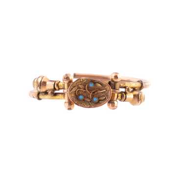 Victorian Turquoise Cuff Bracelet - image 1