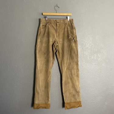 For men 👦🏻 90s~ design baseball shirt old denim wide easy pants
