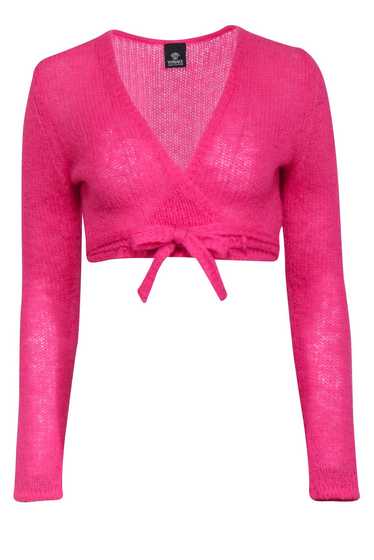 Versace Jeans Couture - Hot Pink Wrap Crop Top Sz 