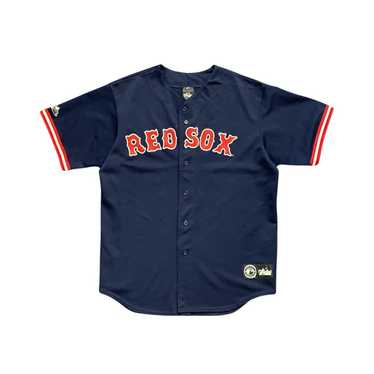 Majestic Boston Red Sox Cool Baseball Jersey Shirt Youth Large Blue #3