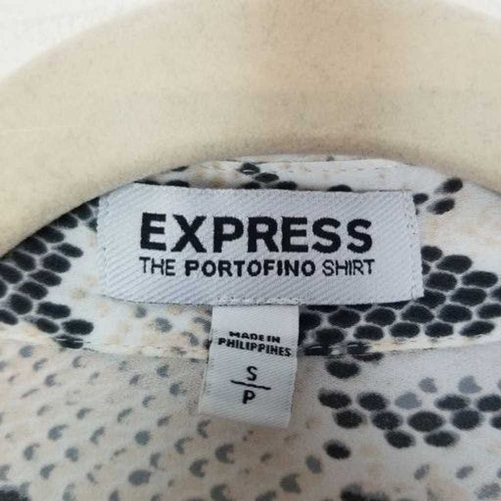 Express Express S Snakeskin Button Up Sleeveless … - image 6