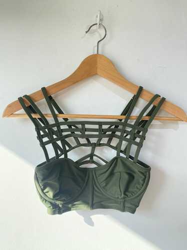 One Teaspoon Green Swim Bustier