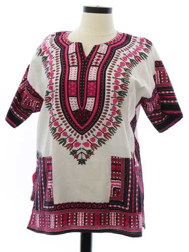 1970's Made in Thailand Womens Dashiki Shirt