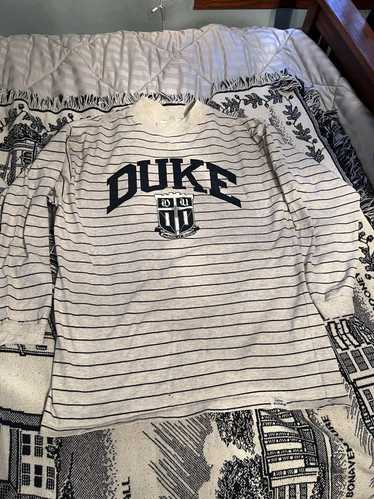 Vintage Duke university vintage striped long sleev
