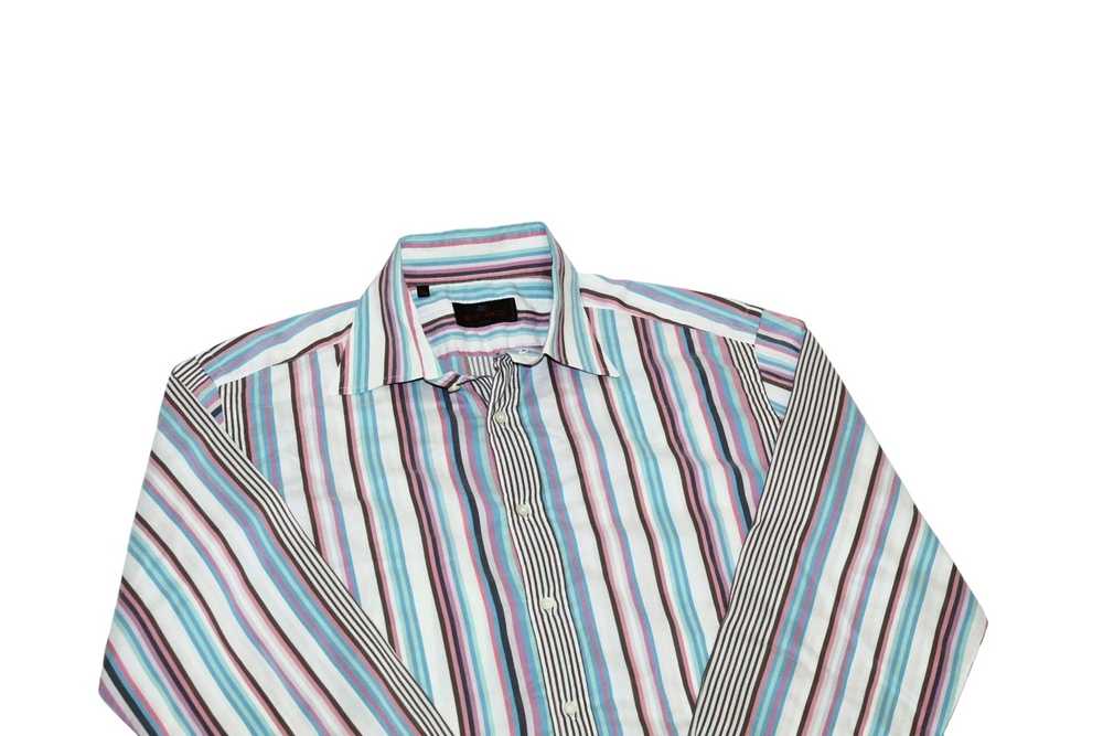 Etro × Luxury Etro Milano Coloured Striped Cotton… - image 5