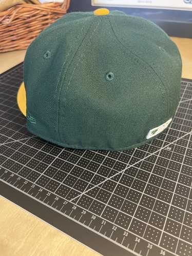 Oakland Athletics Hat Baseball Cap Fitted 7 1/2 Roman Leather