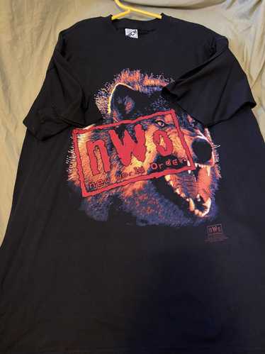 Vintage × Wcw/Nwo × Wwf Vintage 90s NWO Wolf T Shi