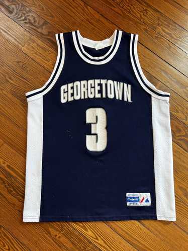 Vtg Delong USA Georgetown College Allen Iverson Basketball Jersey