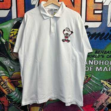 Warner Bros Vintage 90’s Taz Tennis Polo Tee Size… - image 1