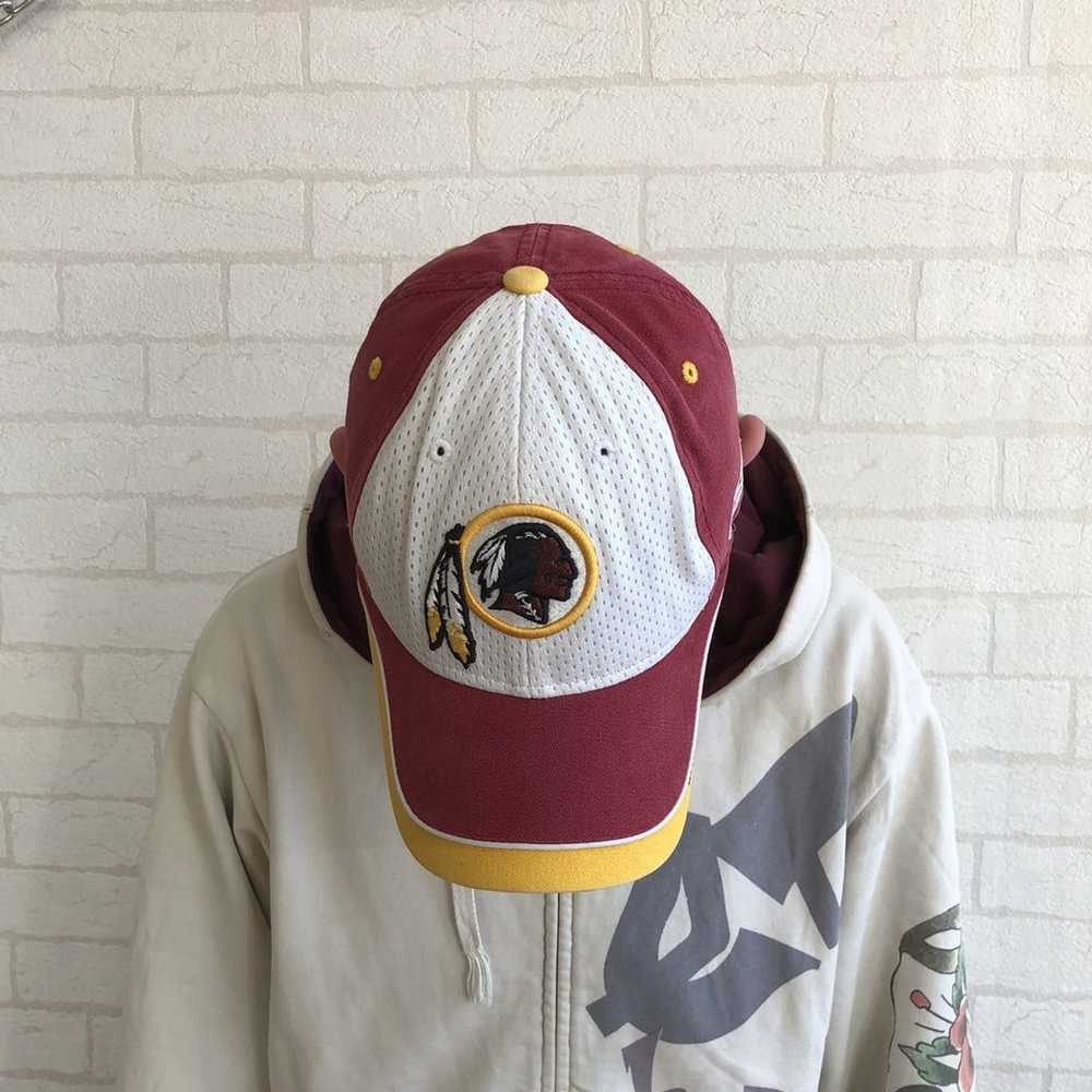 Vintage New Era Washington Redskins Spell Out Shadow Snapback Hat Cap 90s