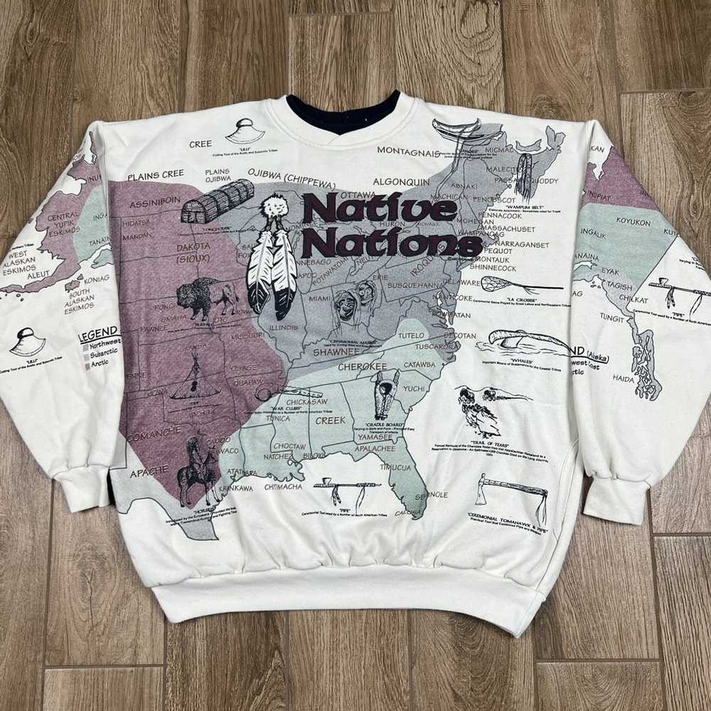 Streetwear × Vintage Vintage 90s Native Nations A… - image 1