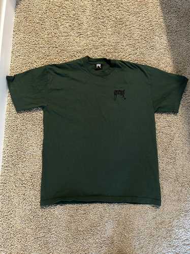 Revenge Revenge Green Basic Embroidered Tee