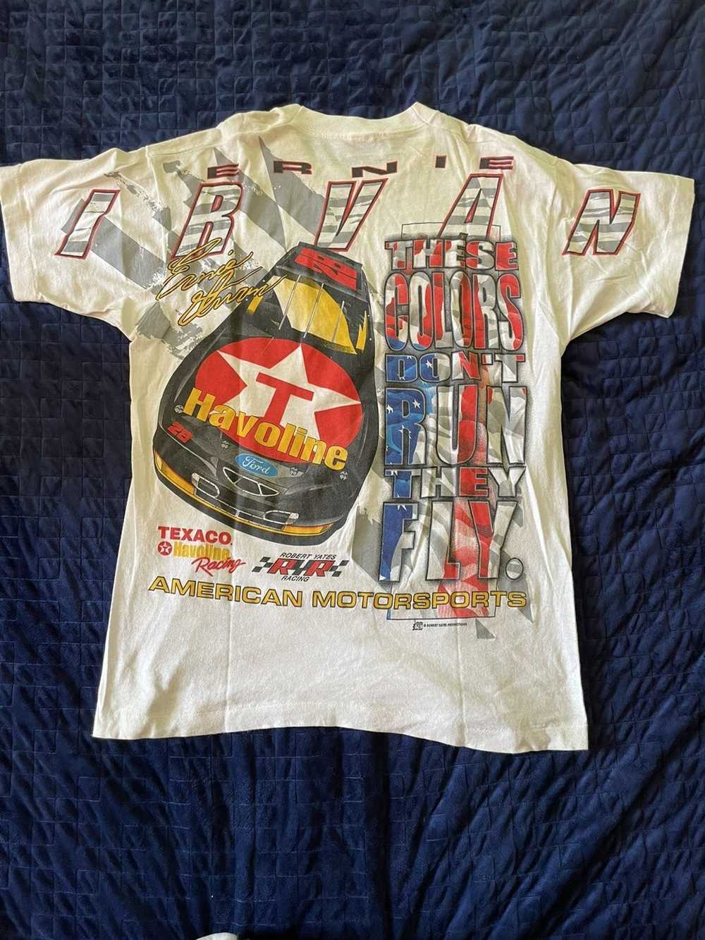 VTG Nascar Irvan Tee Shirt Skittles NASCAR 90s Single Stitch All