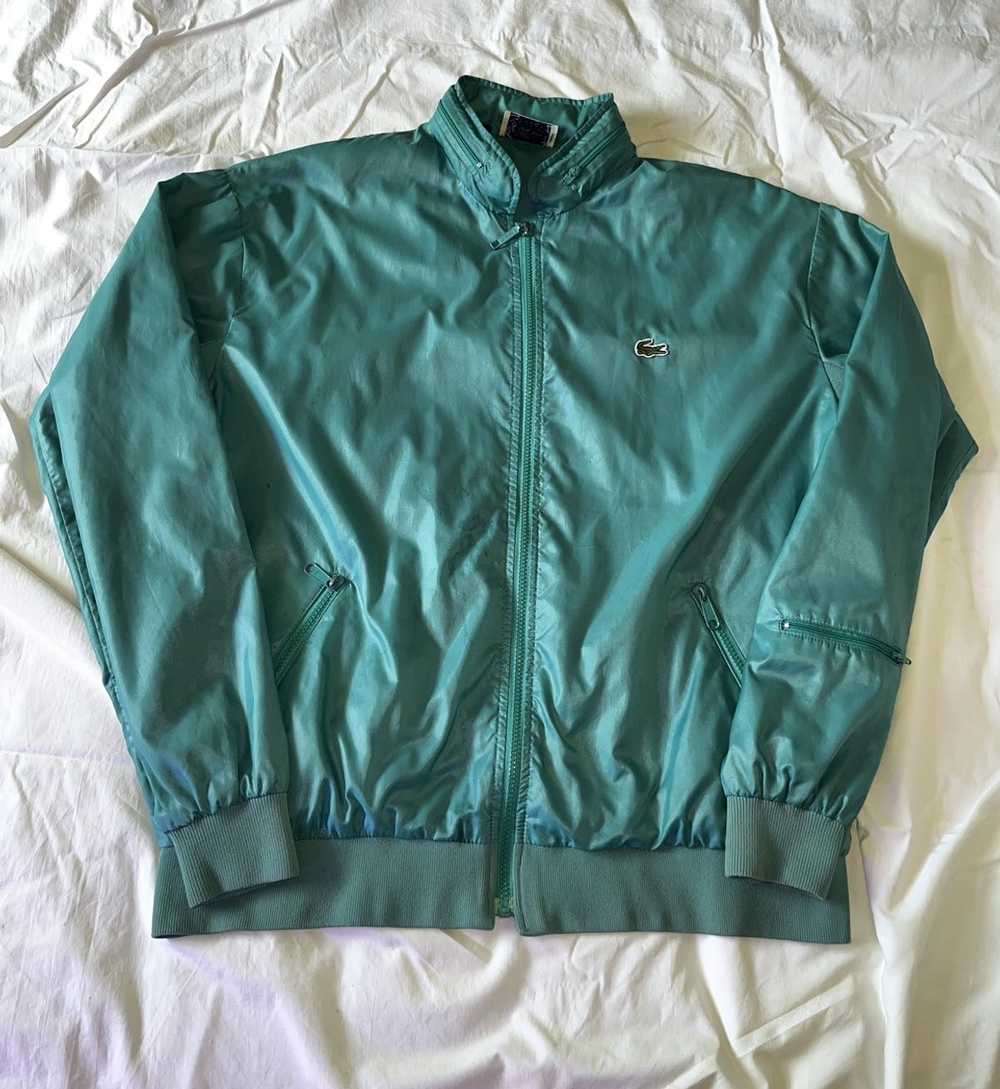 Izod × Lacoste Vintage Teal Izod Lacoste Bomber J… - image 1