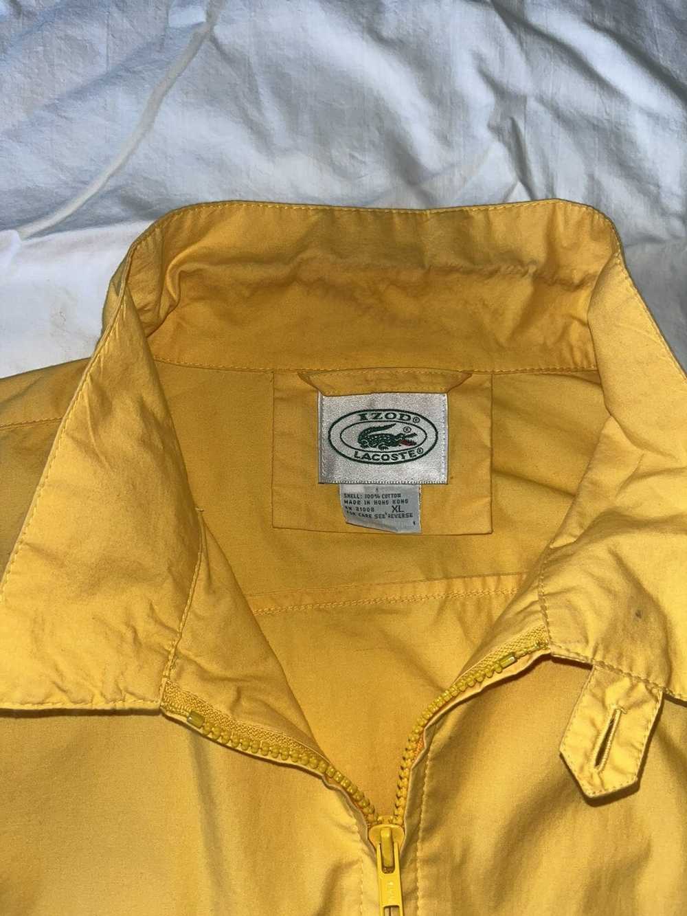 Izod × Lacoste Vintage Yellow Izod Lacoste Jacket - image 3