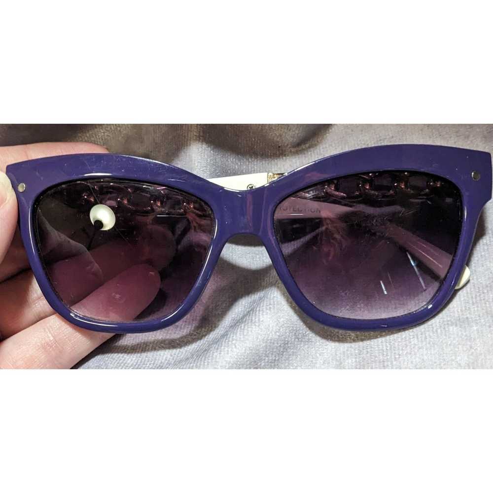 Other Purple Gold And Cream Sunglasses - image 10