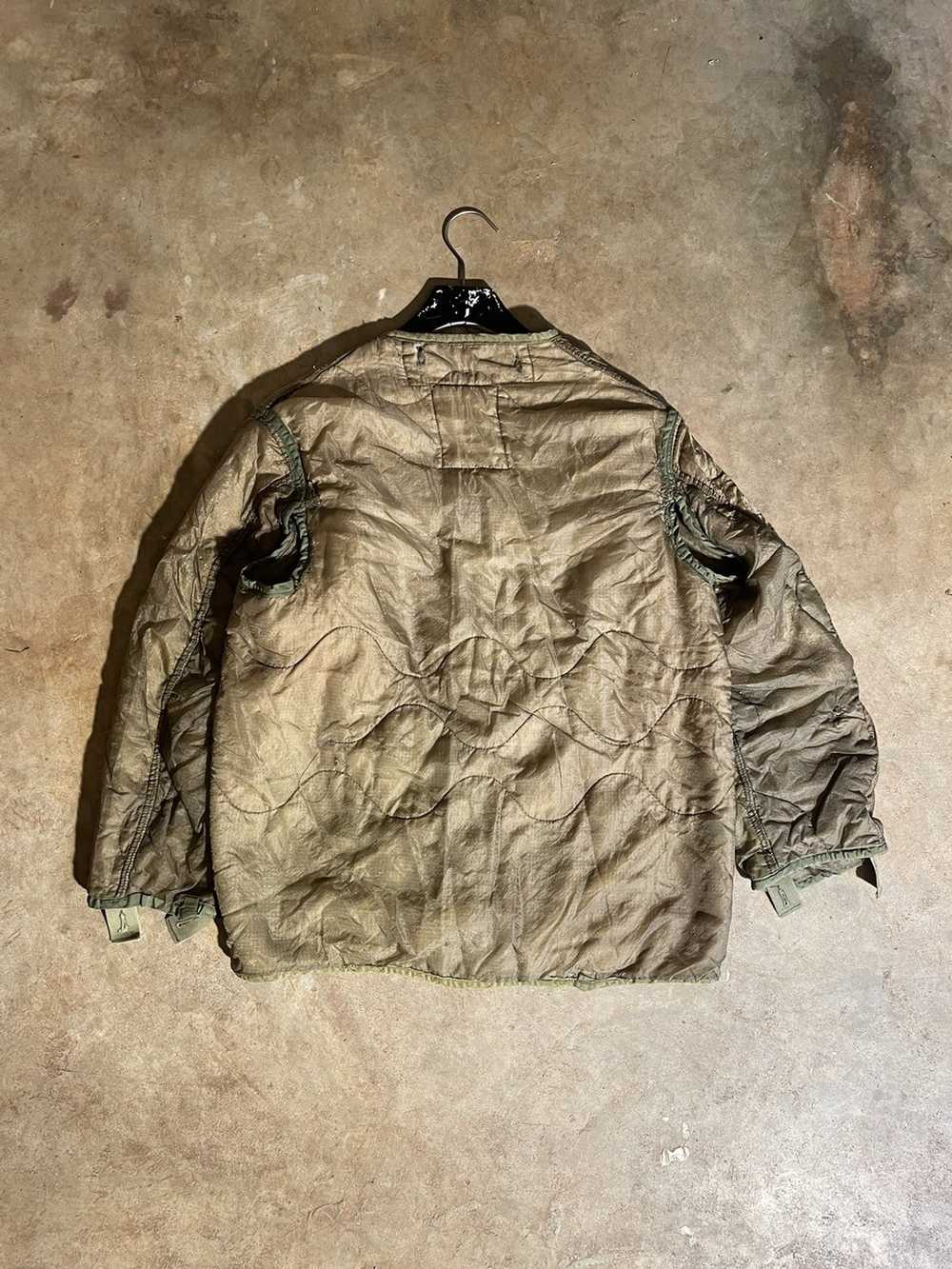 Military Vintage Military Green Liner Jacket - image 2