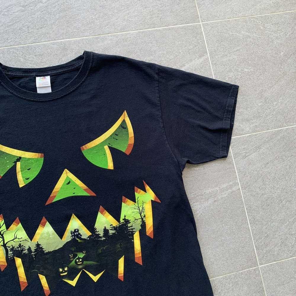 Fruit Of The Loom × Vintage HALLOWEEN PUMPKIN t s… - image 4