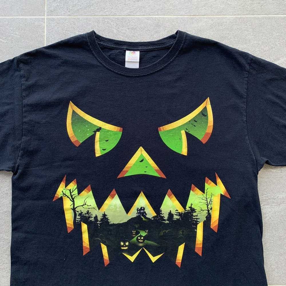 Fruit Of The Loom × Vintage HALLOWEEN PUMPKIN t s… - image 5