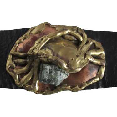 Magnificent Leather Belt /Artist Made.