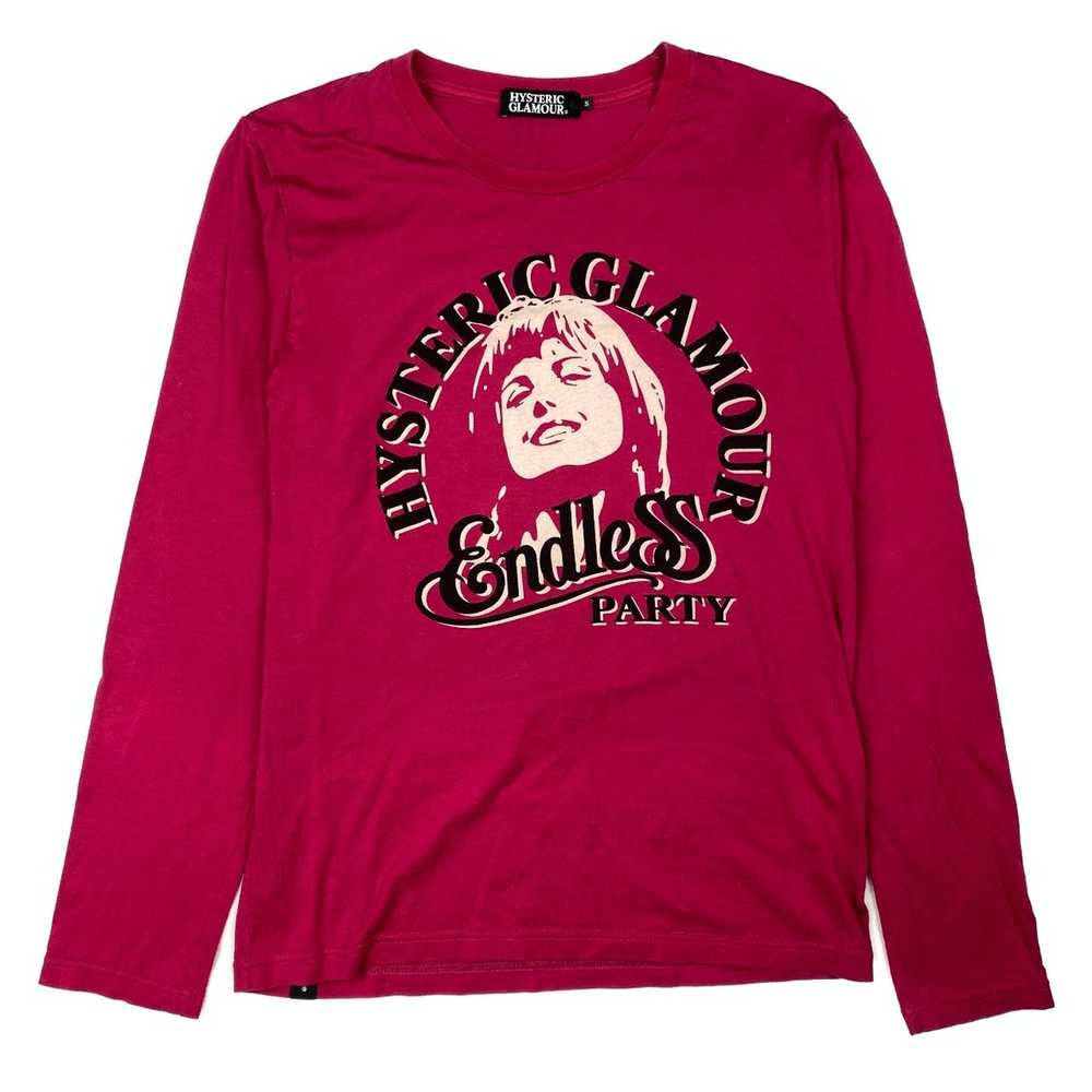 Hysteric Glamour Tee Endless Party BLACK RED Vintage high quality