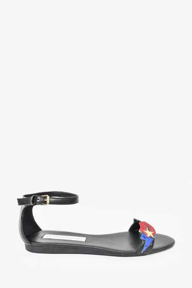 Stella McCartney Black Multicolor Lip/Star Sandals