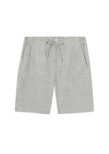 Product Details Grey Linen Flat Bermuda Shorts - image 1