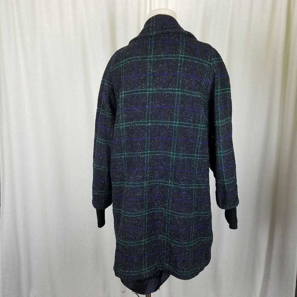 Vintage Spencer Douglas Wool Plaid Peacoat Coat V… - image 4