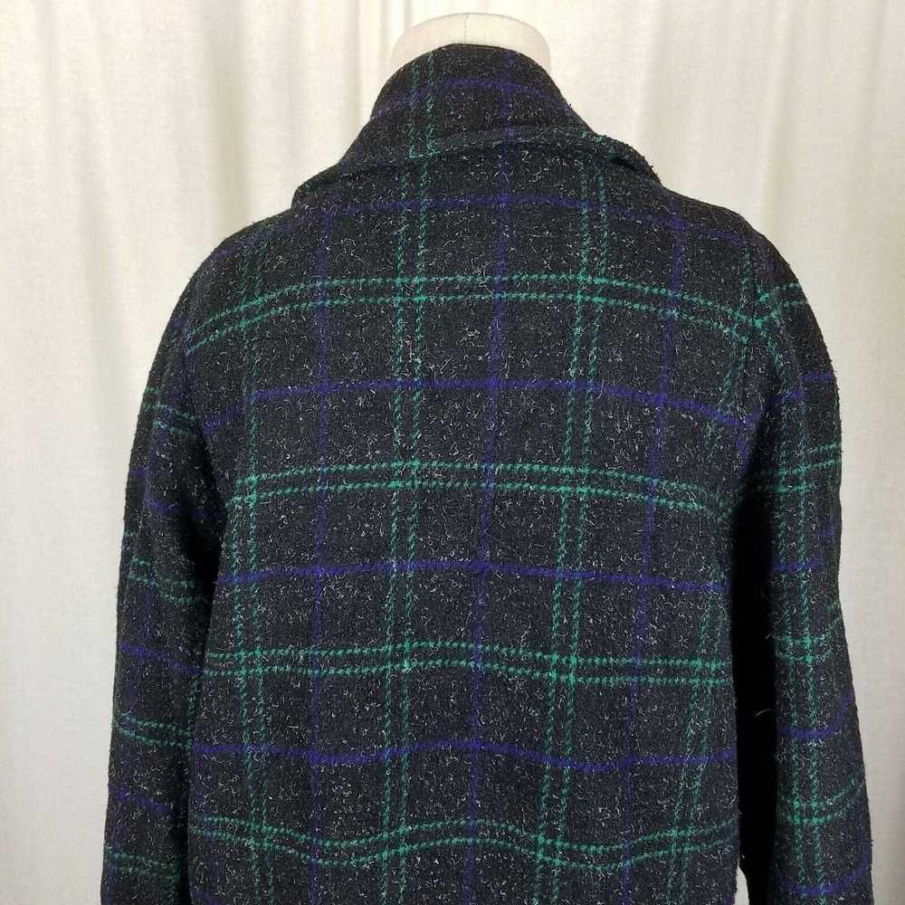 Vintage Spencer Douglas Wool Plaid Peacoat Coat V… - image 5