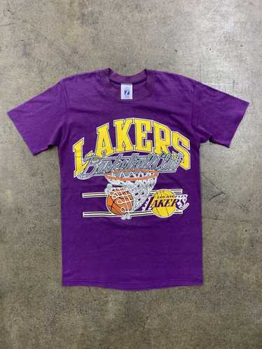 Vintage 90s Los Angeles Lakers Basketball Tee - Trends Bedding