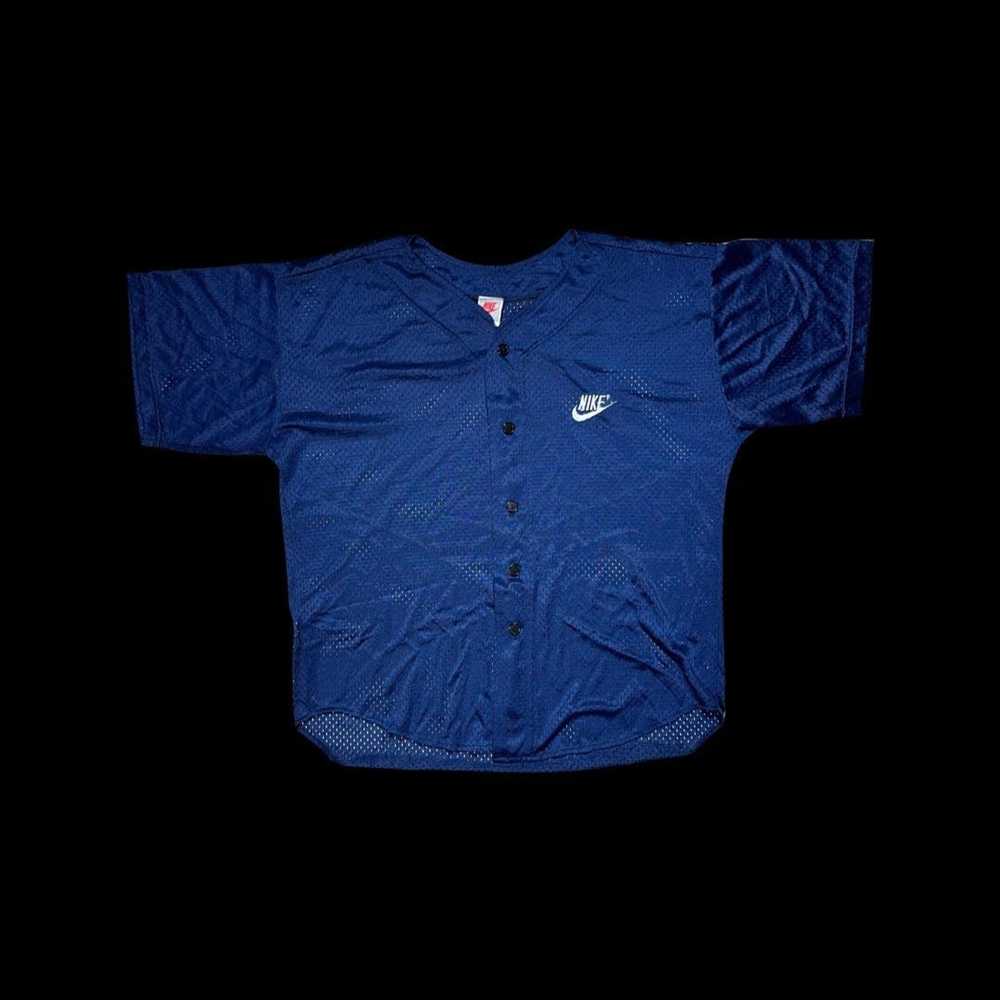 Jersey × Nike × Vintage Vintage 90s Blue Breathab… - image 1