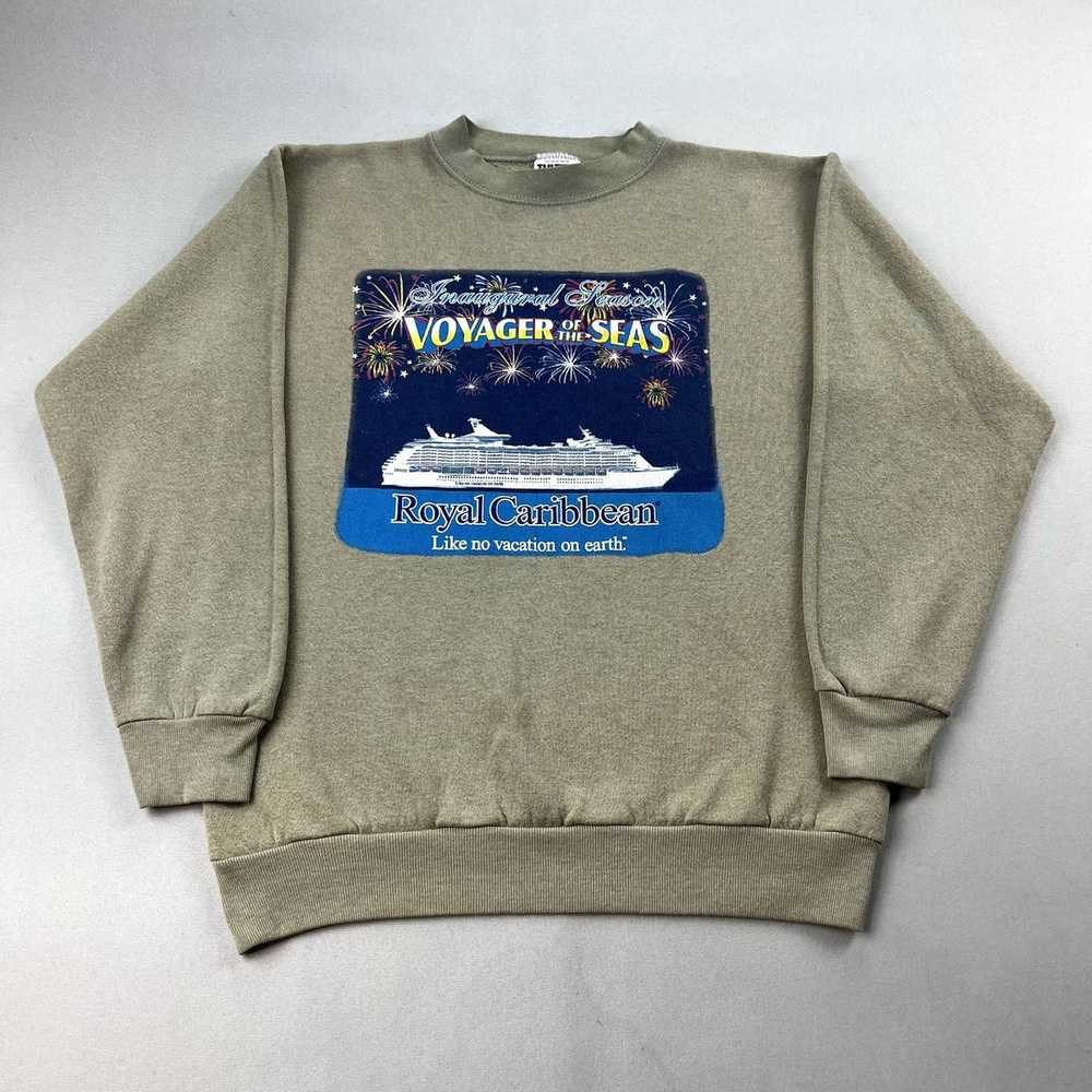 Tultex × Vintage Vintage Cruise Sweatshirt XS Tan… - image 1