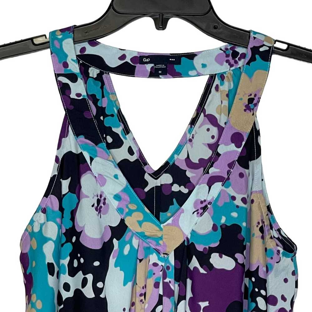 Gap Gap Sleeveless Blouse Medium Colorful Floral … - image 2