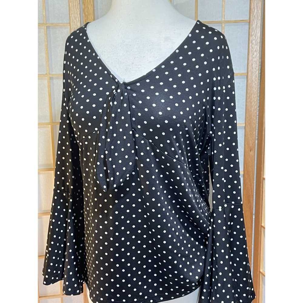 Other Harlow & Rose XL Polka Dot Blouse - image 8