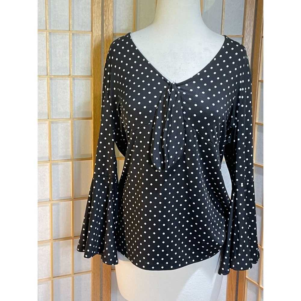 Other Harlow & Rose XL Polka Dot Blouse - image 9