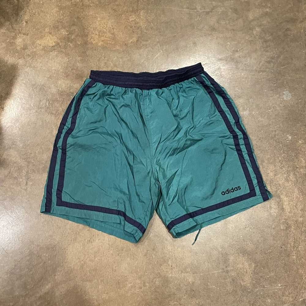 Adidas × Vintage Vintage Nylon Adidas Shorts - image 1