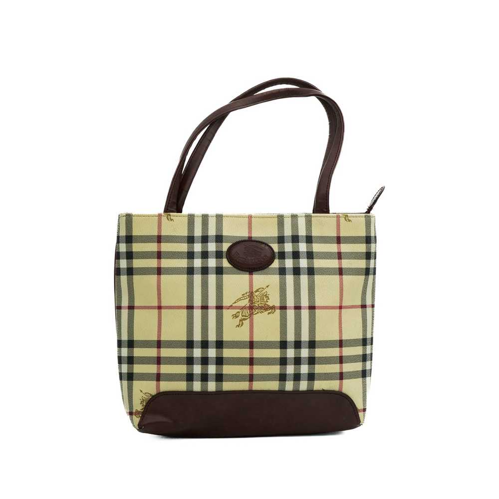 Burberry × Vintage BURBERRY Check Monogram Bag Vi… - image 2
