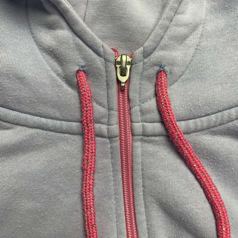Vintage Lavender hoodie with zipper s 90s 2000 y2… - image 4