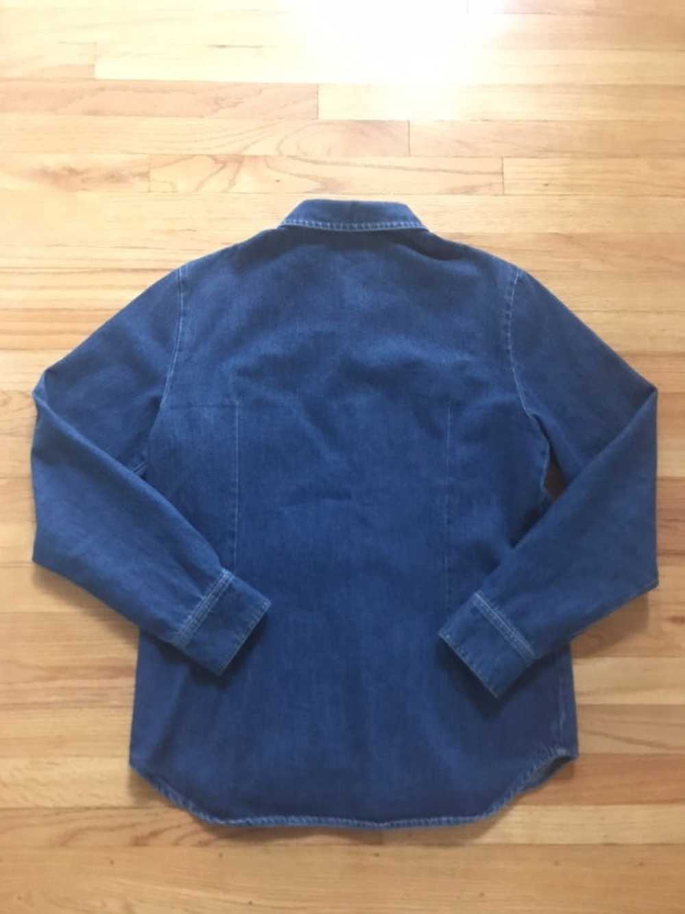 Raf Simons $780 Dark Wash Denim Button Up Shirt R… - image 2