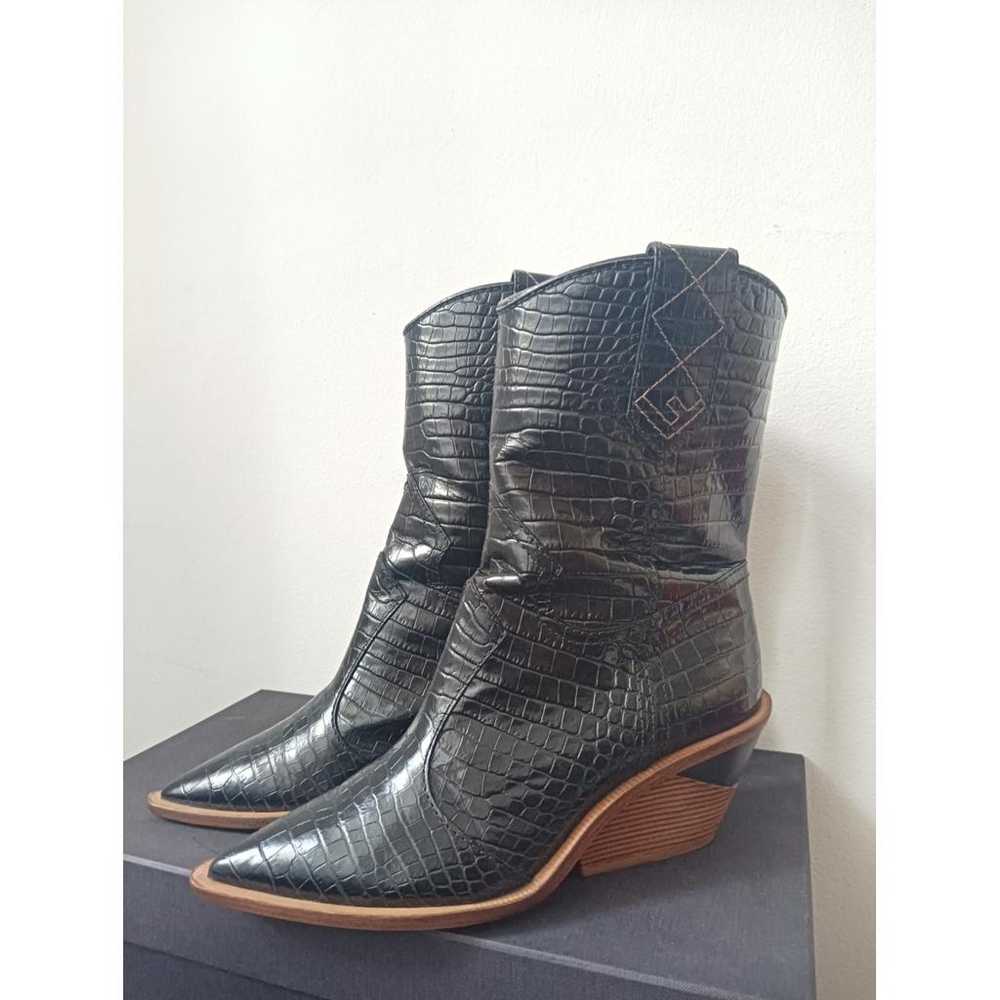 Fendi Cowboy patent leather cowboy boots - image 2