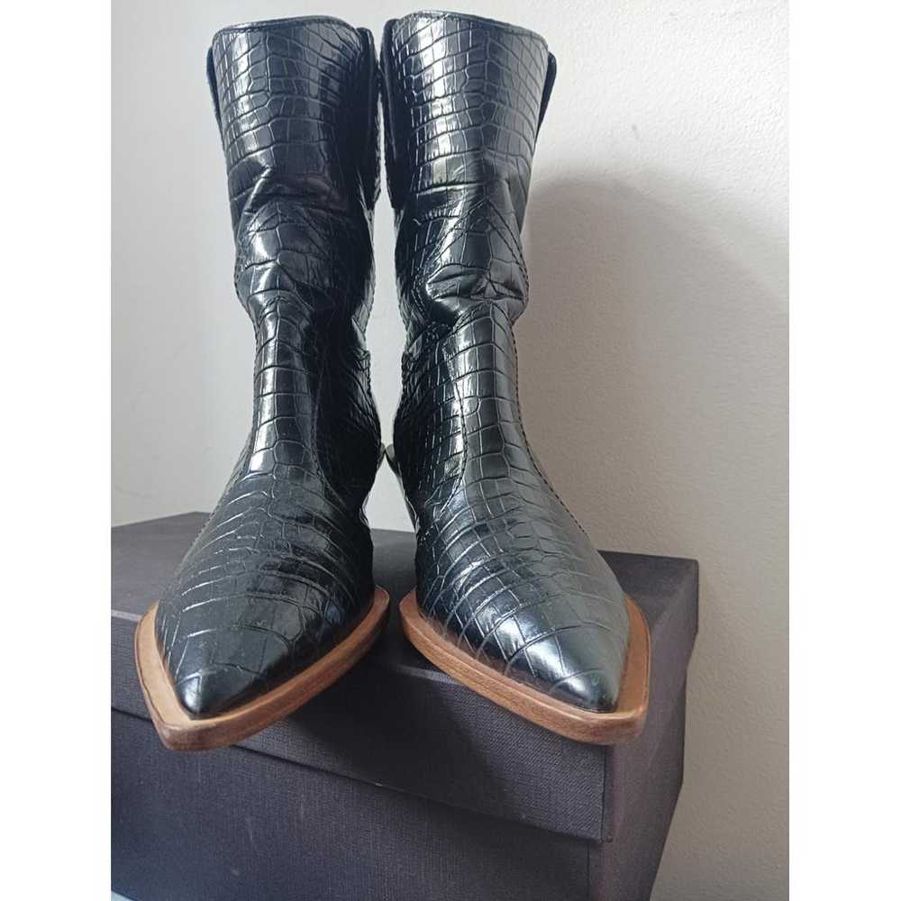 Fendi Cowboy patent leather cowboy boots - image 8