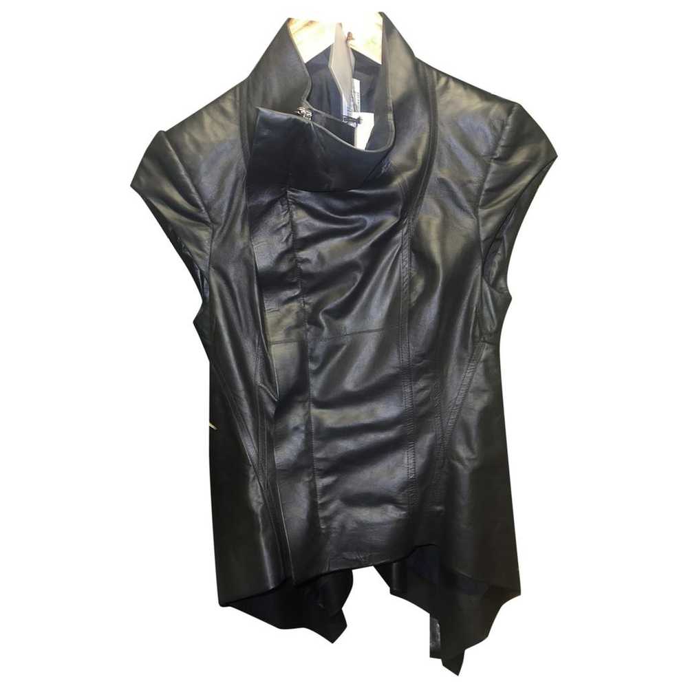 Rick Owens Leather biker jacket - image 1