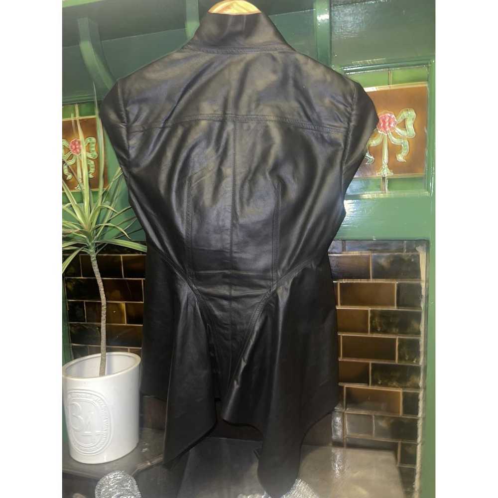 Rick Owens Leather biker jacket - image 2