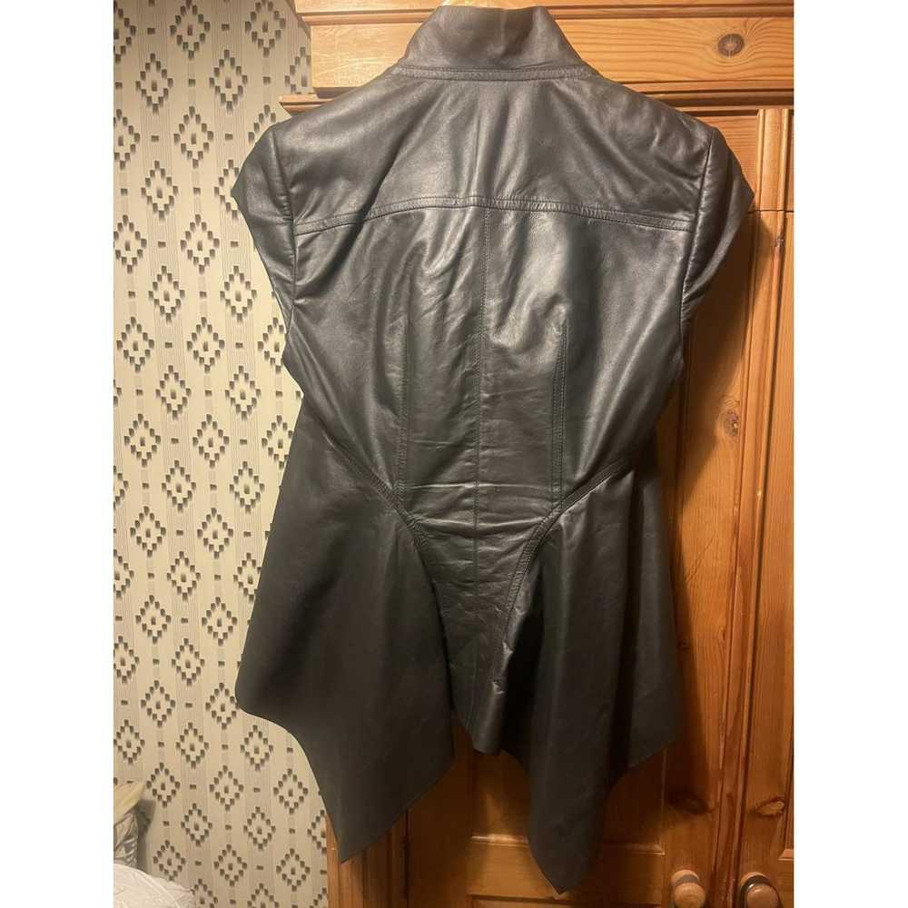 Rick Owens Leather biker jacket - image 3