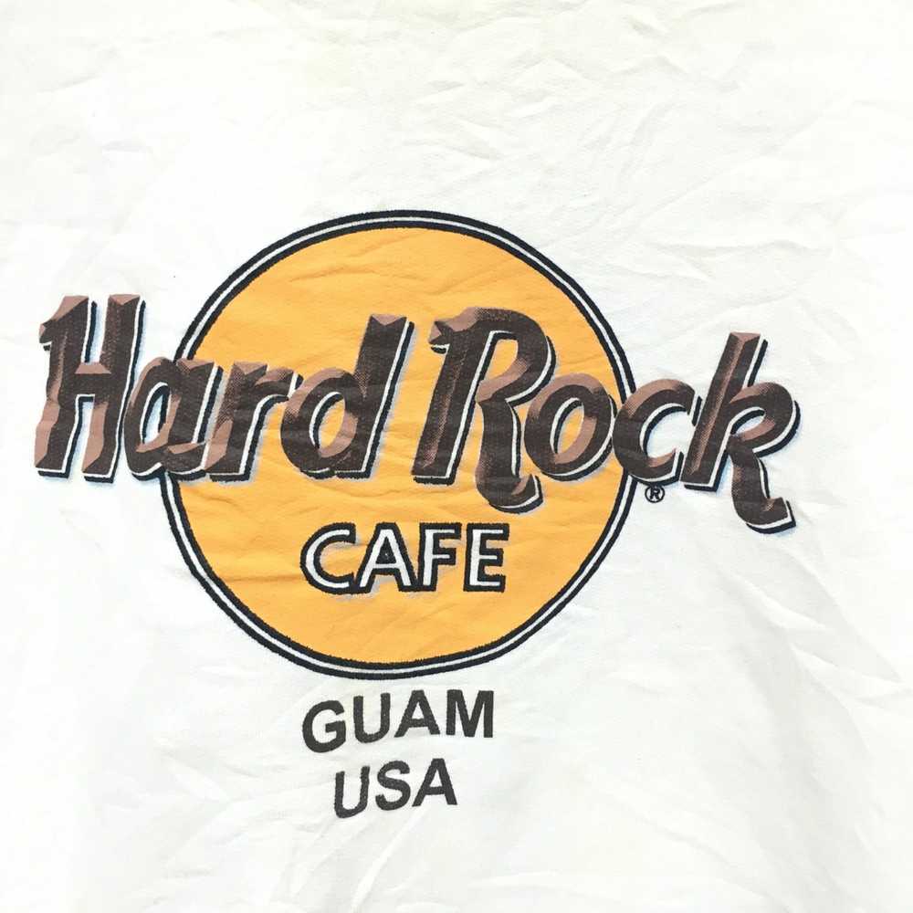 Hard Rock Cafe Vtg HARD ROCK Cafe Guam USA Wood P… - image 3