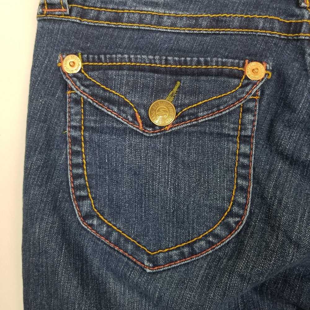 Seven 7 Seven 7 Cropped Denim Jeans Size 30 Dark … - image 10