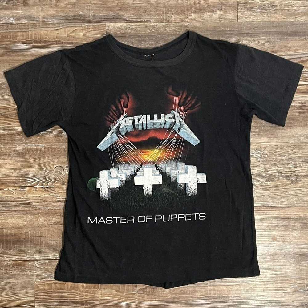 Metallica × Tour Tee × Vintage 1987 Metallica Mas… - image 1