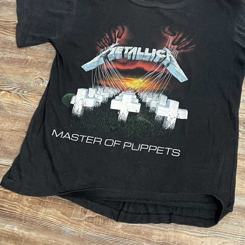 Metallica × Tour Tee × Vintage 1987 Metallica Mas… - image 7