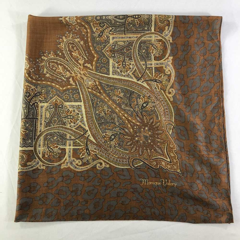 Vintage Vintage Monique Valery Silk Scarf - image 2